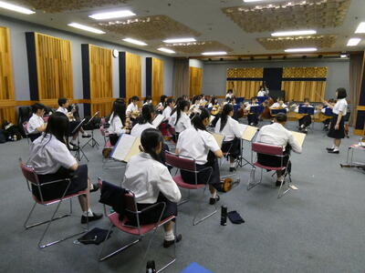 演奏前のリハーサル